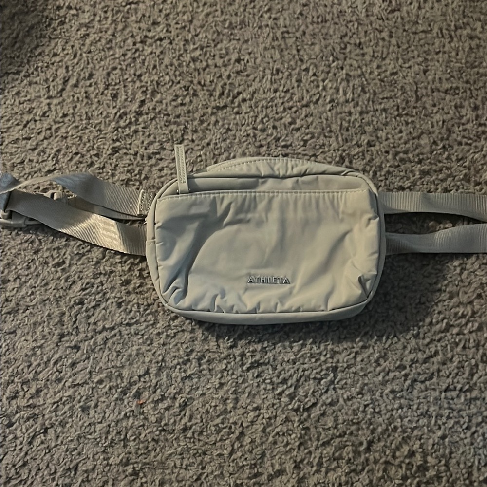 Athleta Taupe Belt Bag with Adjustable Strap
